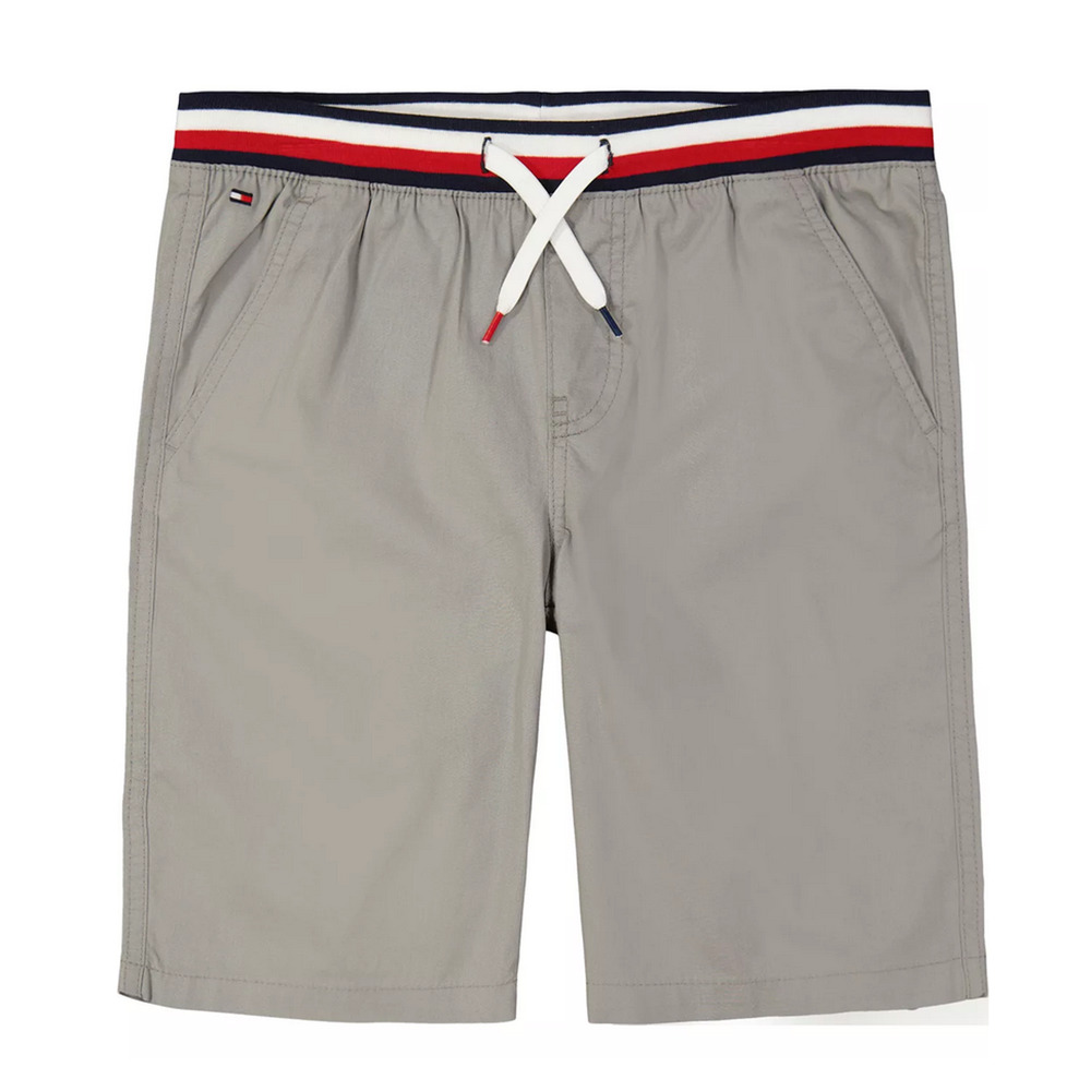 Tommy Hilfiger Big Boys Knit Waist Band Pull-On Shorts Gray Size L 2673